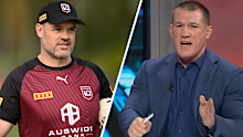 Nate Myles and Paul Gallen had a tense exchange in Melbourne. 