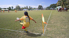 Nearly 600 pairs of football boots were donated by local families as well as other football gear.