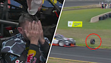 Broc Feeney had cold water poured over his head after claiming victory in the final race of the weekend.