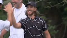 Tommy Fleetwood after making a hole-in-one.