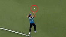 James Bazley pulls off an insane boundary catch in the BBL.