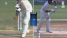 Rohit Sharma nicked a ball but was given not out against Australia.