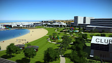 The new Ocean Reef Marina in Perth has been tested for its readiness against a superstorm.
