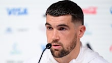 Australian captain Mat Ryan speaks ahead of the game against France. 