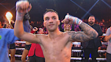 Sam Goodman earns a stoppage win over Mark Schleibs.