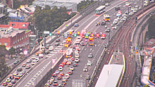 There are major delays on the Sydney Harbour Bridge following a two-vehicle crash.