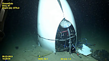Wreckage of the Titan submersible.
