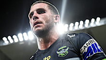 Adam Elliott in action for Canberra during the 2022 NRL season. 