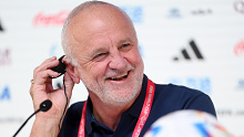 Graham Arnold ahead of Australia's match with France. 