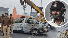 Rishabh Pant (inset) was involved in a life-threatening car accident in 2022. 