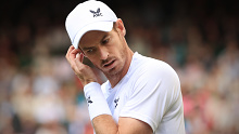 Andy Murray during his loss to John Isner.