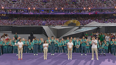 Whole stadium cheers for Jessica Fox