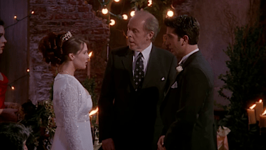 Ross saying 'Rachel' instead of 'Emily' wasn't scripted