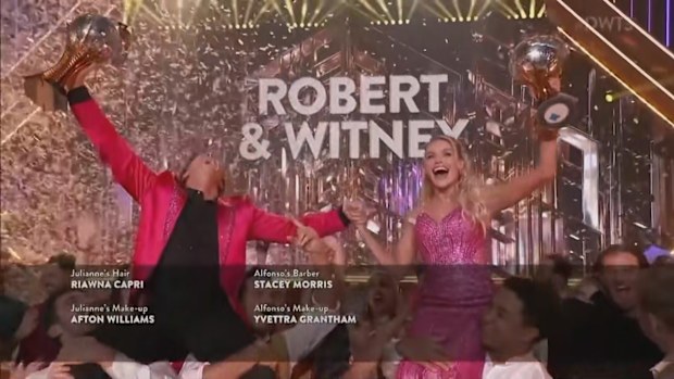 Celebrations as Robert Irwin wins Dancing With The Stars US, November 2025
