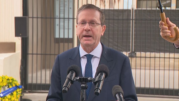 Israeli President Isaac Herzog in Bondi