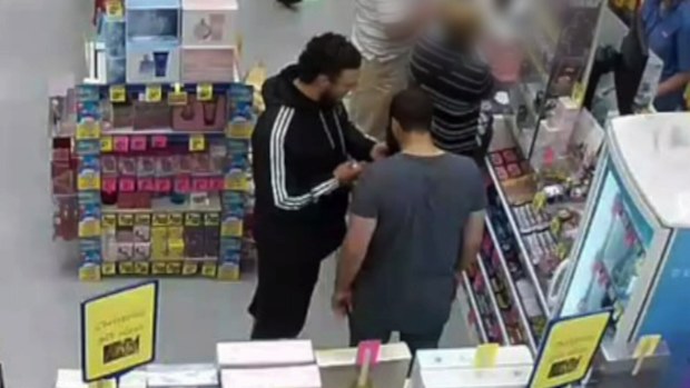 The CCTV was played at a pre-sentencing hearing for the trio.