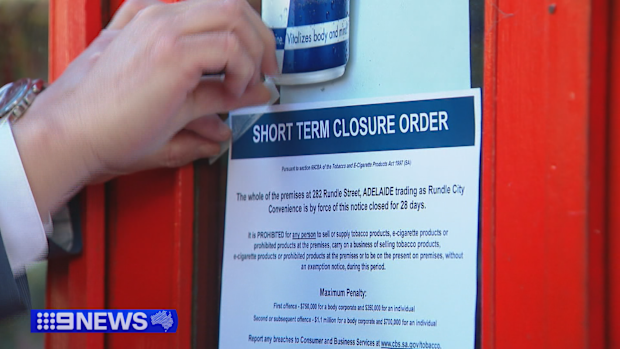Convenience stores forced to close in Adelaide.