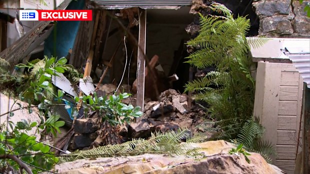 A landslide at Mackeral has caused major damage to the coastal town.