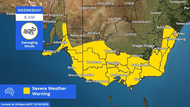 Strong winds across Aussie coast