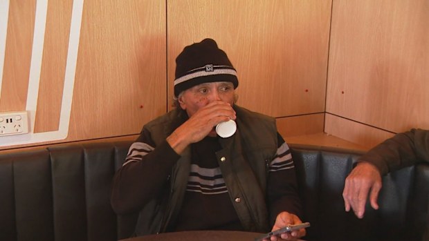 Derrick Bromley's first taste of freedom today was a coffee at McDonald's.
