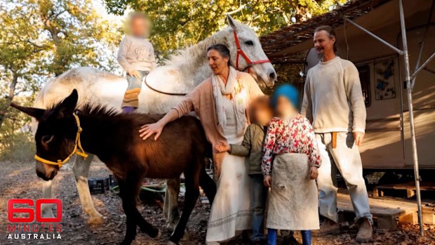 Catherine Birmingham and Nathan Trevallion live off-the-grid with their three young children in the woods in Southern Italy.