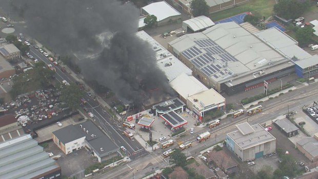 A factory fire in Western Sydney is delaying peak hour traffic.
