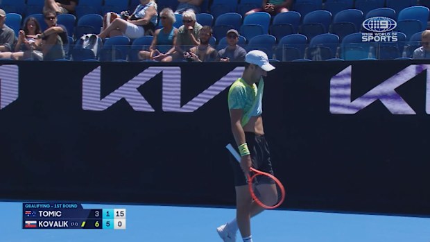 Bernard Tomic lost in the first round of qualifying.