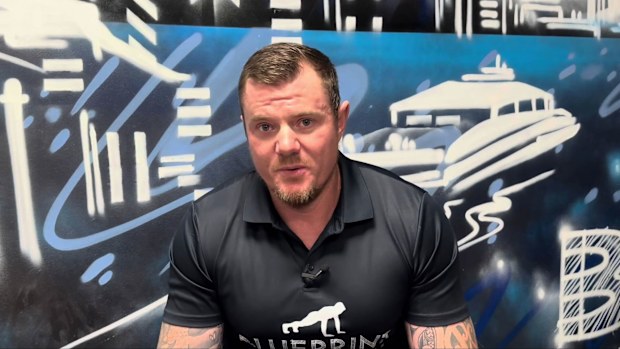Craig runs "Blue Print Health and Fitness" out of his Brisbane garage.