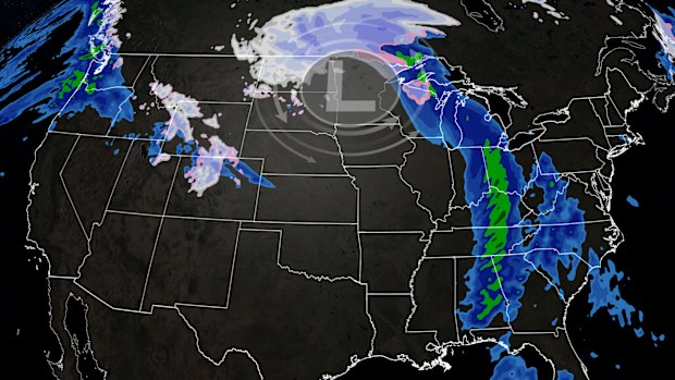 Rain and snow expected for many in the USA this week, as the next big system crossed the country.