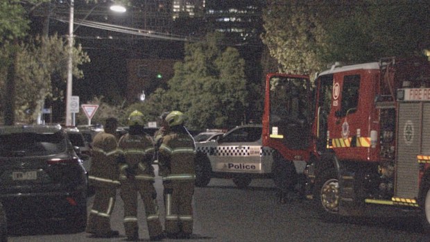 Police stand off in Richmond Melbourne