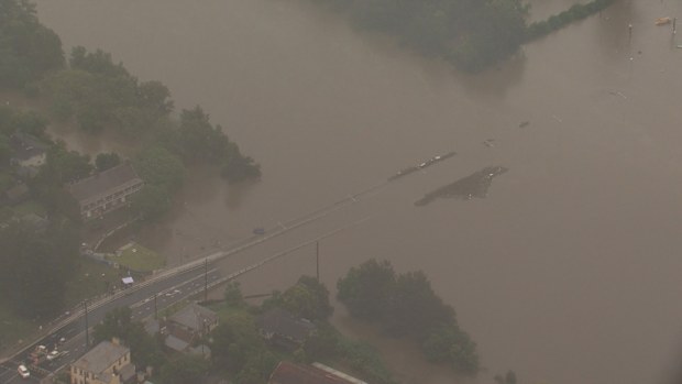 The Hawkesbury River is still causing concern for authorities. NSW floods
