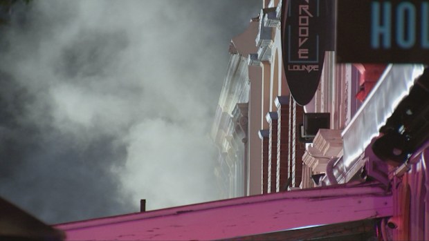 Fire at Nelson Place in Williamstown