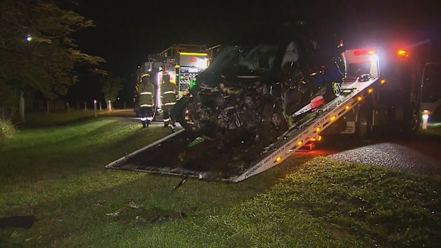 Man charged after crashing car into Eagleby house, Queensland.