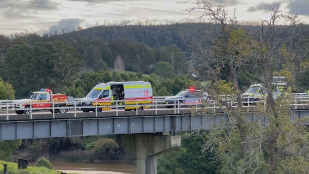 Emergency services were called to the Princes Highway at Kiah this afternoon.