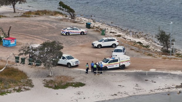 Two bodies have been found in an estuary after a suspected drowning incident south of Perth.