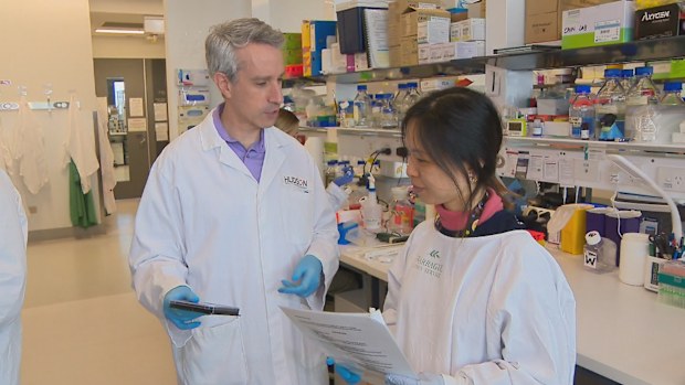 A team of doctors from Clayton's Husdon Institute have collected over 300 samples of children's tumour cells to develop a digital collection of research, called the Childhood Cancer Model Atlas.
