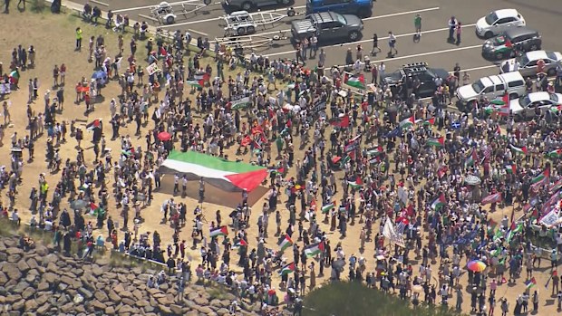 Pro-Palestine protesters took their movement to Sydney's east today, attempting to block the arrival of a vessel at Port Botany owned by an Israeli trade company.The move was just one of many recent demonstrations as the Palestinian and Israeli communities in Australia continue to fight for peace in the Middle East.