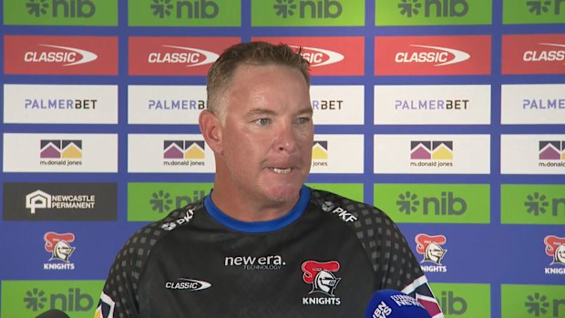 Knights coach Adam O'Brien.