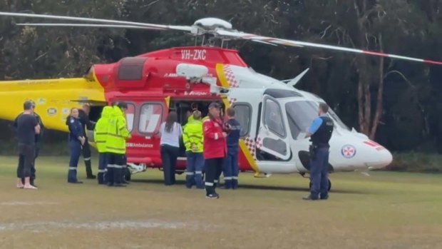 The teen suffered injured to his arms and hands and was airlifted to to Gold Coast University Hospital by the Westpac Rescue Helicopter in a serious but stable condition.