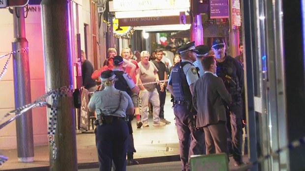 e then stumbled through Cleveland Street and died from his injuries on Bathurst Street in front of pub and restaurant goers.