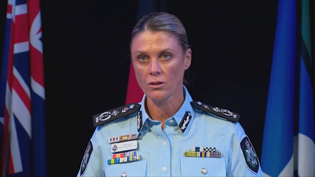 AFP Commissioner Krissy Barrett said an investigation lasting more than a decade had uncovered evidence that will lead to the arrest of some members in the cohort upon their return.