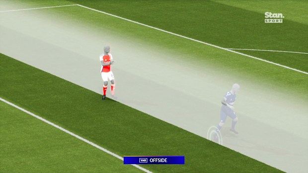 Mikel Merino's goal is overturned by VAR.