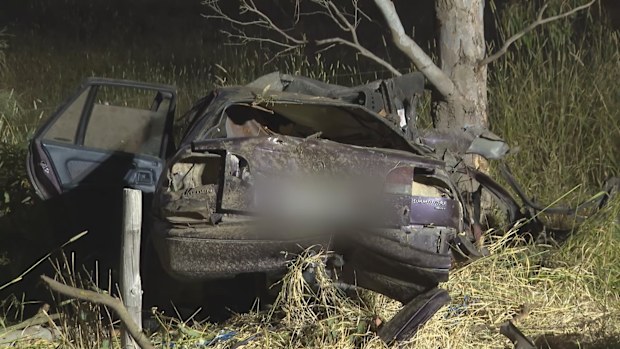 The driver died at the scene.