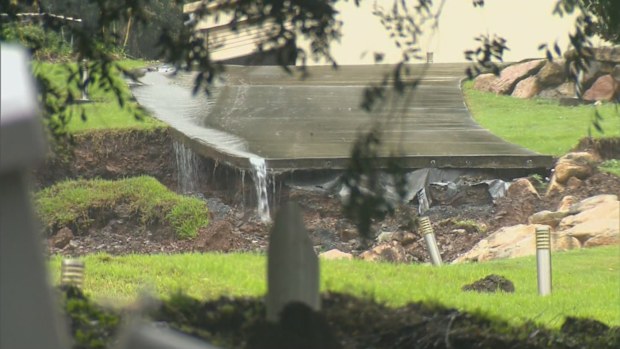Just down the road at Wangawallan, locals remain evacuated from their homes following a landslide with fears more movement could be on the way. 