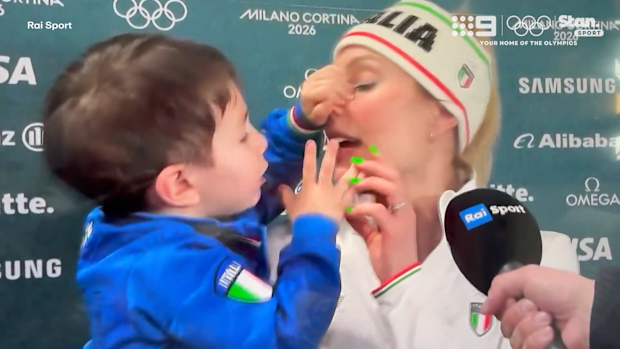 Francesca Lollobrigida and son