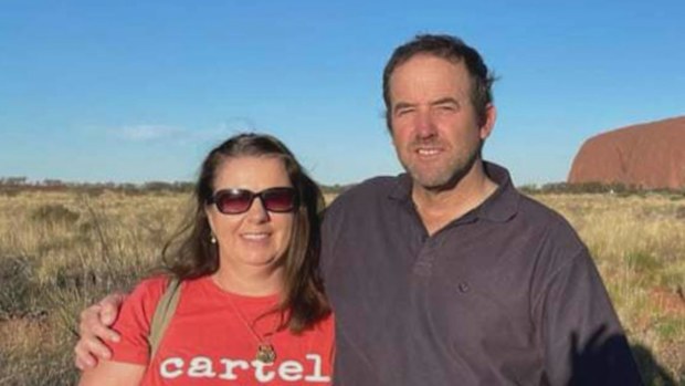 Julie Schutt with her husband Clifford Schutt.