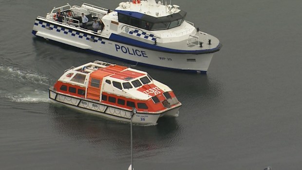 Police escorted NSW Health and an independent medical team to the cruise ship.