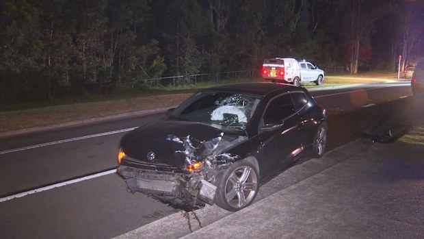 Two people have been injured after two cars collided in Sydney's south-west