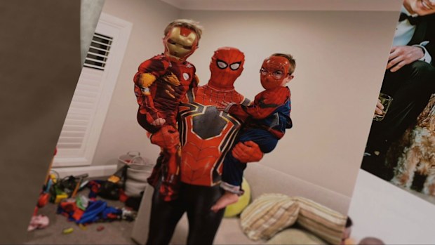 Tyler Dean with his kids
