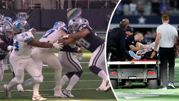 NFL news 2024: Aidan Hutchinson broken leg video; Detroit Lions vs Dallas  Cowboys
